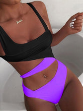 Load image into Gallery viewer, Women's Sexy Colorblock Cutout One Piece Swimsuit