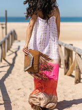 Load image into Gallery viewer, V-neck Gradient Tie-dye Casual Loose Dress
