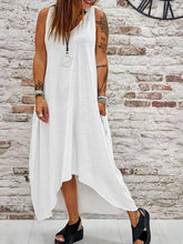 Load image into Gallery viewer, V-neck Loose Casual Irregular Dress