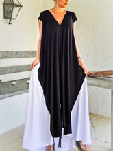 Load image into Gallery viewer, Increase Super Long Color Matching Women's Dress