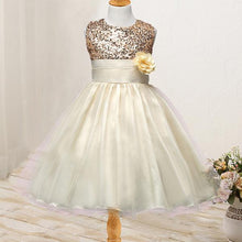 Load image into Gallery viewer, Sequin Maxi Dress Flower Belt Mesh Tutu