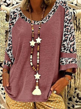 Load image into Gallery viewer, Women's Leopard Print Short Sleeve T-Shirt And Shorts Set