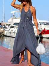 Load image into Gallery viewer, Women's Casual Loose Solid Color Off-shoulder Dress