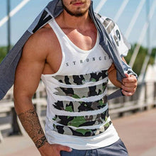 Load image into Gallery viewer, Camouflage Letters Printed Casual Fitness Vest