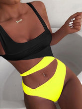 Load image into Gallery viewer, Women's Sexy Colorblock Cutout One Piece Swimsuit
