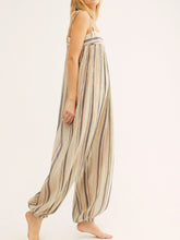 Load image into Gallery viewer, Women's Fashion Striped Colorblock Jumpsuit