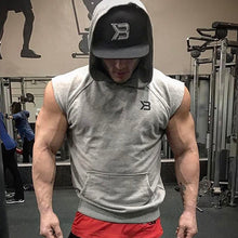 Load image into Gallery viewer, Men's Casual Sports Hooded Sleeveless T-shirt