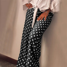 Load image into Gallery viewer, Wave Point Wide-Leg Microhorn Maternity Leggings
