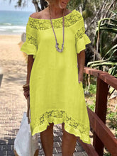 Load image into Gallery viewer, Lace Openwork Holiday Women's Dress