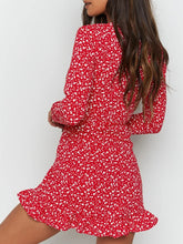 Load image into Gallery viewer, Women's Sexy Casual Floral Print Long Sleeve Dress
