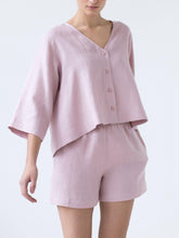 Load image into Gallery viewer, Women's Soft Linen V-Neck Casual Suit
