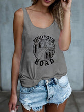Load image into Gallery viewer, Letters Printed Loose Sleeveless Women's Top