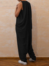 Load image into Gallery viewer, Women's Sleeveless Square Collar Casual Retro Solid Color Jumpsuit