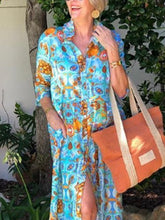 Load image into Gallery viewer, Long Beach Casual Print Women's Dress