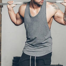 Load image into Gallery viewer, Bodybuilding Fitness Muscle Men Sleeveless T-shirt Vest