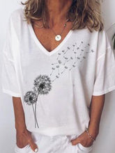 Load image into Gallery viewer, Dandelion Daisy Print Women's Tops