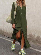 Load image into Gallery viewer, Plus Size Long Sleeve Home Women's Dress