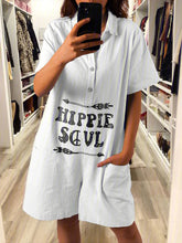 Load image into Gallery viewer, Women's Casual Short Sleeve Cotton-Blend Jumpsuits