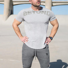 Load image into Gallery viewer, Round Neck Letter Printing Sweat Men's Tops