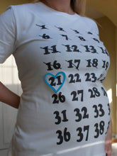 Load image into Gallery viewer, Maternity Casual Fun Date Printed Short Sleeve Top
