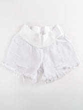 Load image into Gallery viewer, Maternity Fashion Thin Shredded Denim Shorts