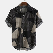 Load image into Gallery viewer, Casual Striped Short Sleeve Shirt
