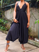 Load image into Gallery viewer, Women's Sexy Strapless Backless Solid Color Loose Jumpsuit