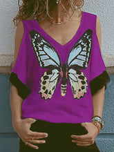 Load image into Gallery viewer, Short Sleeve Pocket Plus Large Solid Color Ladies Shirt