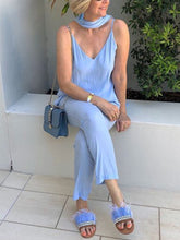 Load image into Gallery viewer, Solid Color Sleeveless Light Temperament Women's Suit