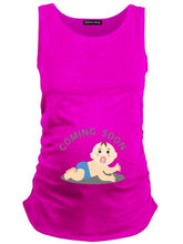 Load image into Gallery viewer, Maternity Cute Baby Print Sleeveless Vest