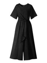 Load image into Gallery viewer, Women's Fashion Lace-Up Wide-Leg Jumpsuit