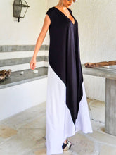Load image into Gallery viewer, Increase Super Long Color Matching Women's Dress