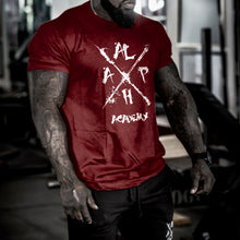 Load image into Gallery viewer, Men's Cotton Stretch Crew Neck Sports T-Shirt
