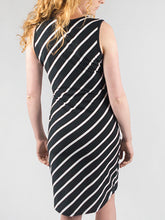 Load image into Gallery viewer, Maternity Striped Sleeveless Lace Nursing Dress