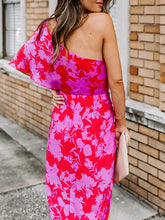 Load image into Gallery viewer, Maternity Sexy Slim-Shoulder Halter Print Dress