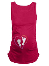 Load image into Gallery viewer, Small Feet Print Loose Simple Maternity Tops