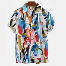 Load image into Gallery viewer, Hawaiian Short-Sleeved Floral Shirt