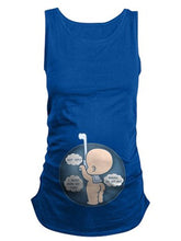 Load image into Gallery viewer, Maternity Casual Fun Sailor Baby Printed Sleeveless T-shirt