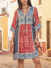 Load image into Gallery viewer, Women's Casual Loose Embroidered Printed Dress