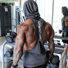 Load image into Gallery viewer, Men's Casual Sports Hooded Printed Sleeveless Vest T-shirt