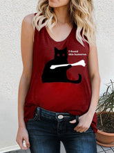 Load image into Gallery viewer, Cat Print Sleeveless Sweat-Absorbent Maternity Tops