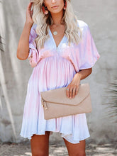 Load image into Gallery viewer, Maternity Tie Dye Swing Mini Dress