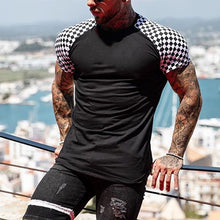 Load image into Gallery viewer, Men's Casual Stitching Round Neck Short Sleeve T-Shirt