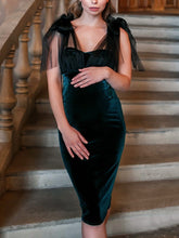 Load image into Gallery viewer, Maternity Elegant Solid Color Velvet Soft Yarn Dress