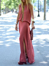 Load image into Gallery viewer, V-neck Loose Casual Skirt Suit Summer