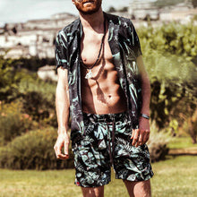 Load image into Gallery viewer, Leaf Print Print Retro Casual Vacation Suit Men