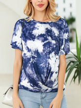 Load image into Gallery viewer, Maternity Gradient Printed Short Sleeve T-Shirt