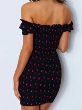 Load image into Gallery viewer, Women's Sexy Slim Floral Lace Up Mini Dress