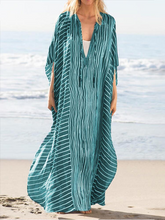 Load image into Gallery viewer, Women's Fashion Loose Striped Beach Maxi Dress