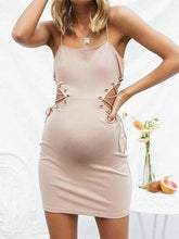 Load image into Gallery viewer, Maternity Sexy Solid Color Waist-Up Strapless Bodycon Dress